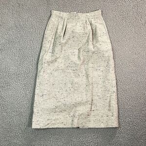Vintage Peabody House Skirt Women's 70's 60's  Wool Gray Straight Size 9/10